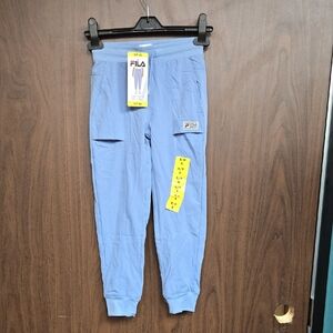 Fila Size S Baby Blue Lightweight Jogger Style Pant